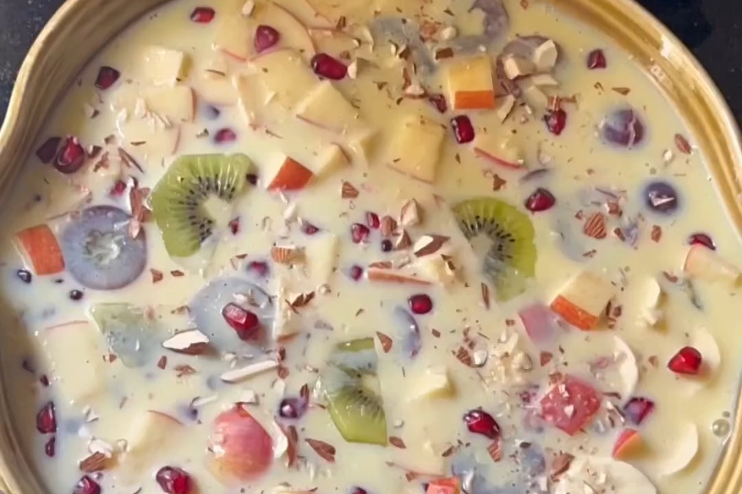 Fruits Custard Recipe