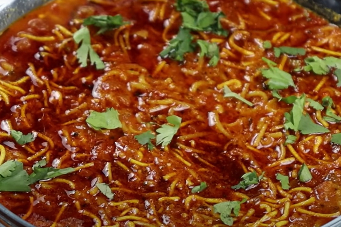 સેવ ટમેટા નું શાક