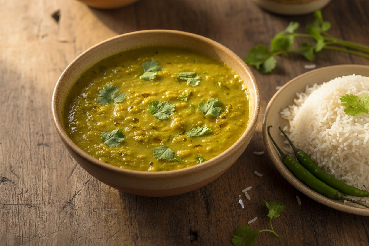 Homestyle Green Moong Dal