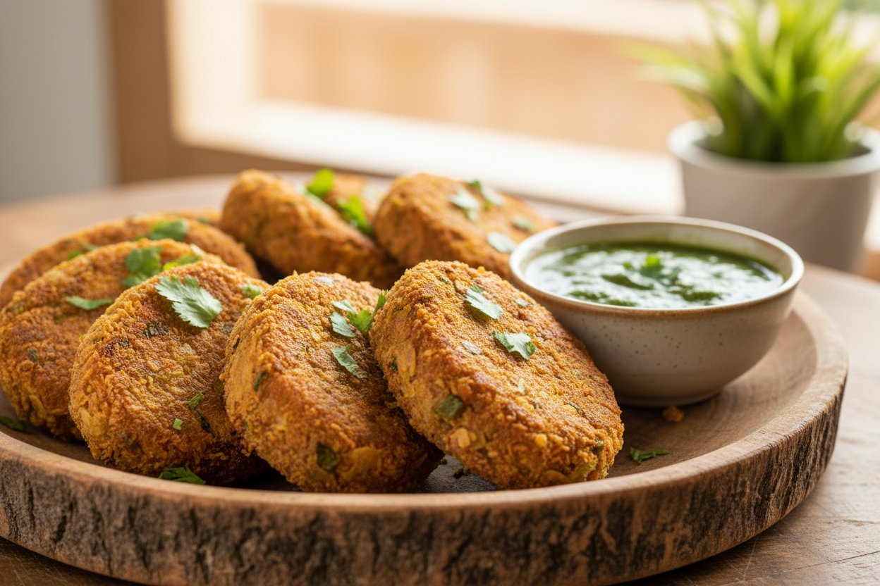 Poha aur Sabzi Cutlets