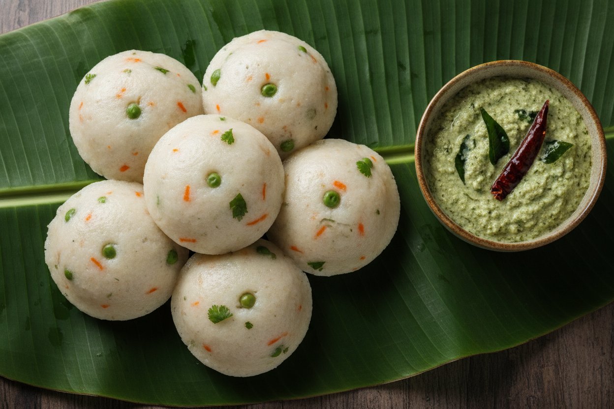 ஆவியில் வேகவைத்த காய்கறி கொழுக்கட்டை