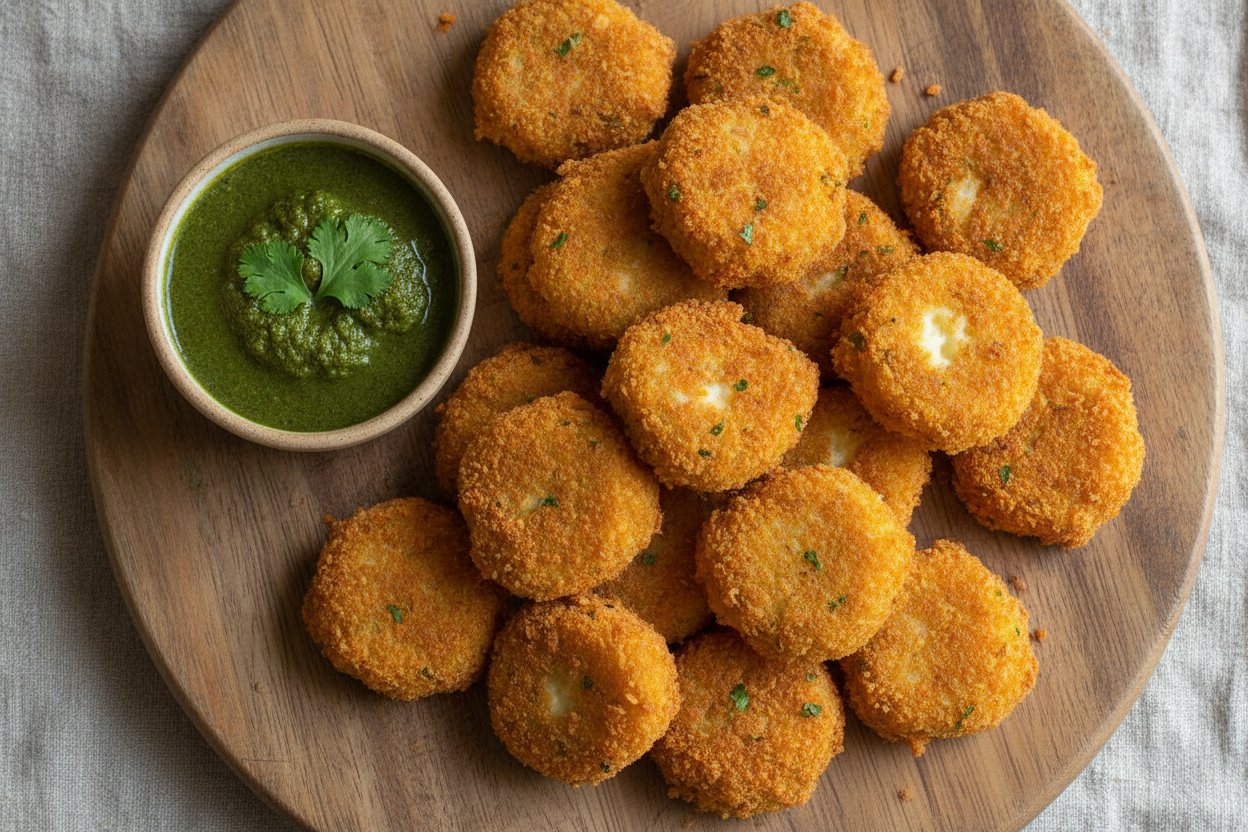 Spiced Indian Potato Cheese Bites