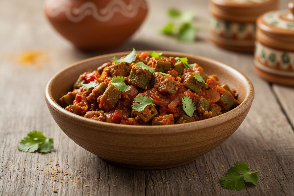 Spicy Bhindi Masala Stir-fry