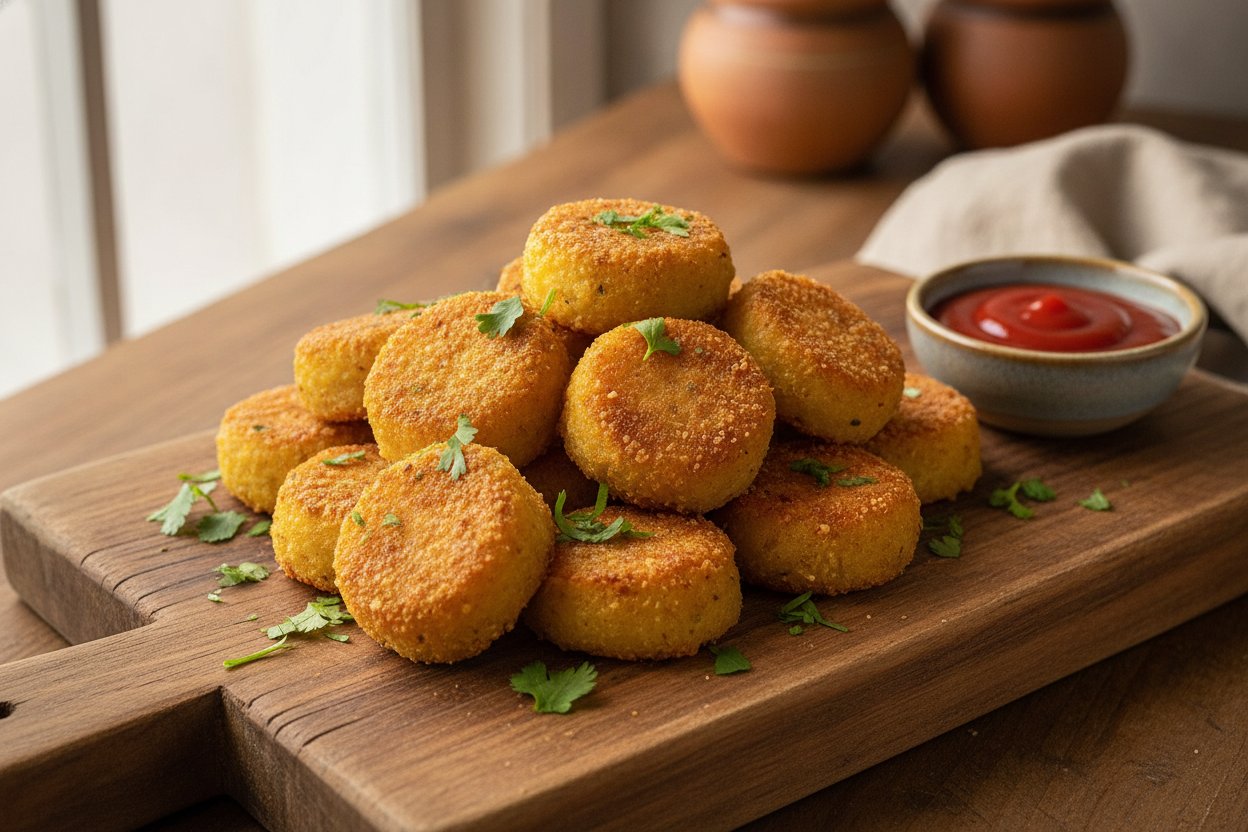 স্বাস্থ্যকর বেকড আলু চিজ বাইটস